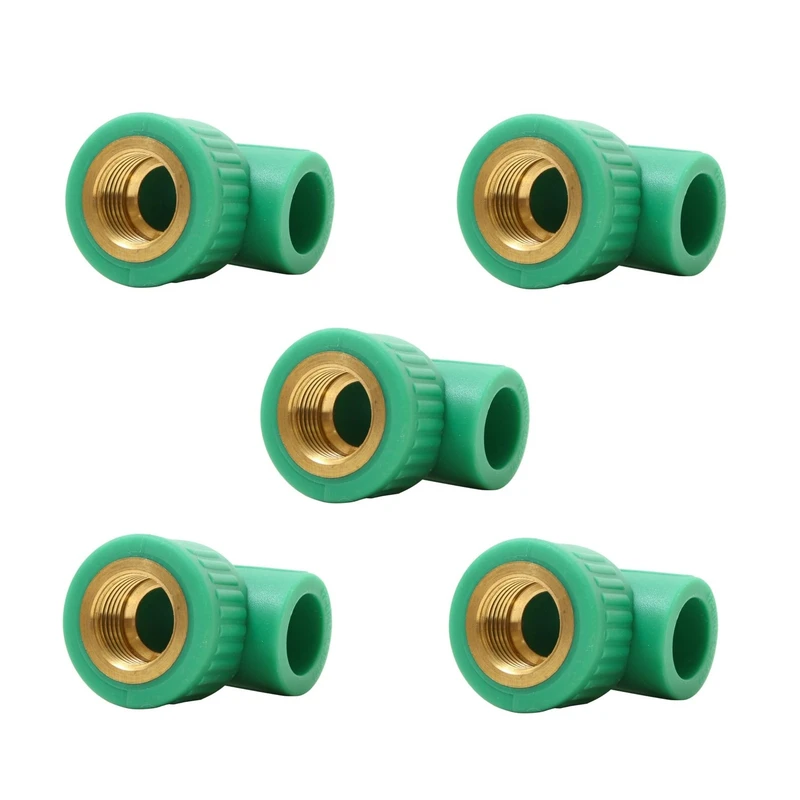 اتصال زانویی مدل یکسردنده 25 * 3/4 بسته 5 عددی