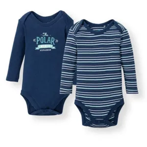 بادی آستین بلند نوزادی لوپیلو مدل G068 مجموعه 2 عددی