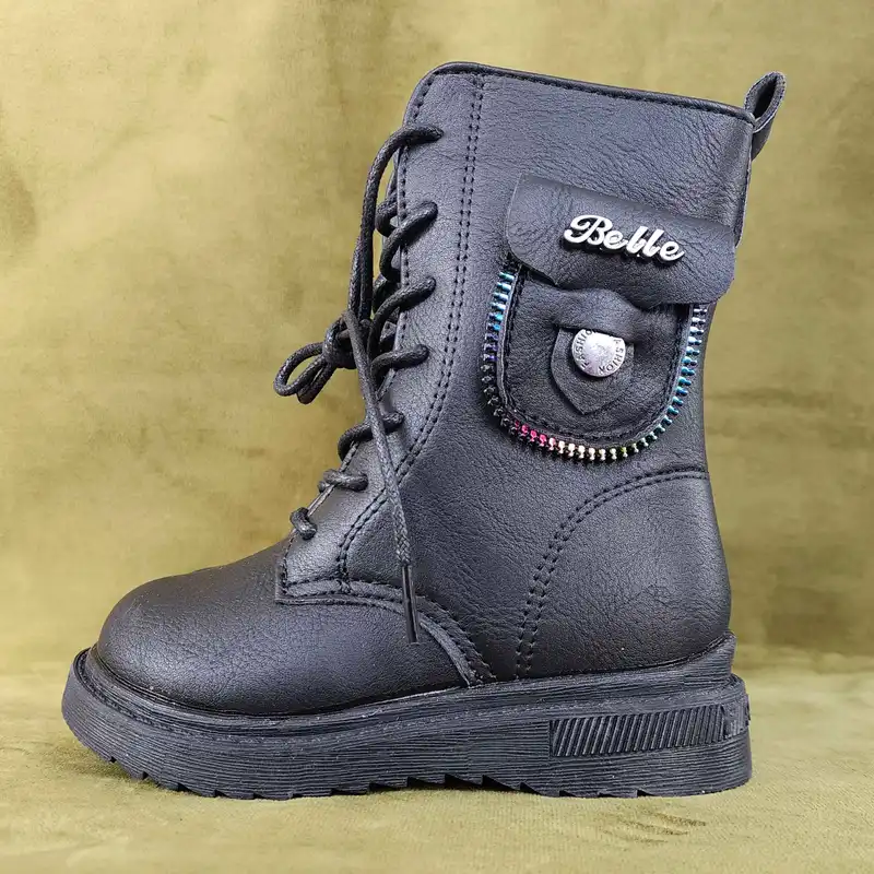 نیم بوت دخترانه مدل WinyQ-ZipQ BlkQ-118008