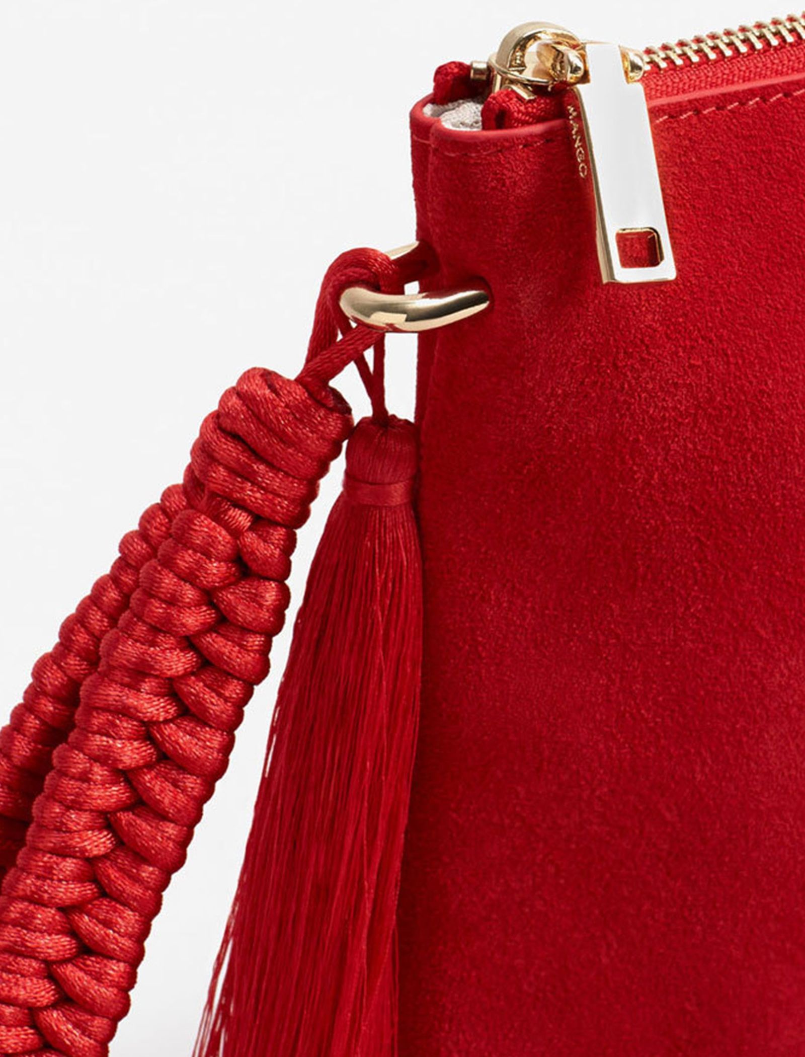 کیف دستی روزمره زنانه - مانگو - قرمز - 4