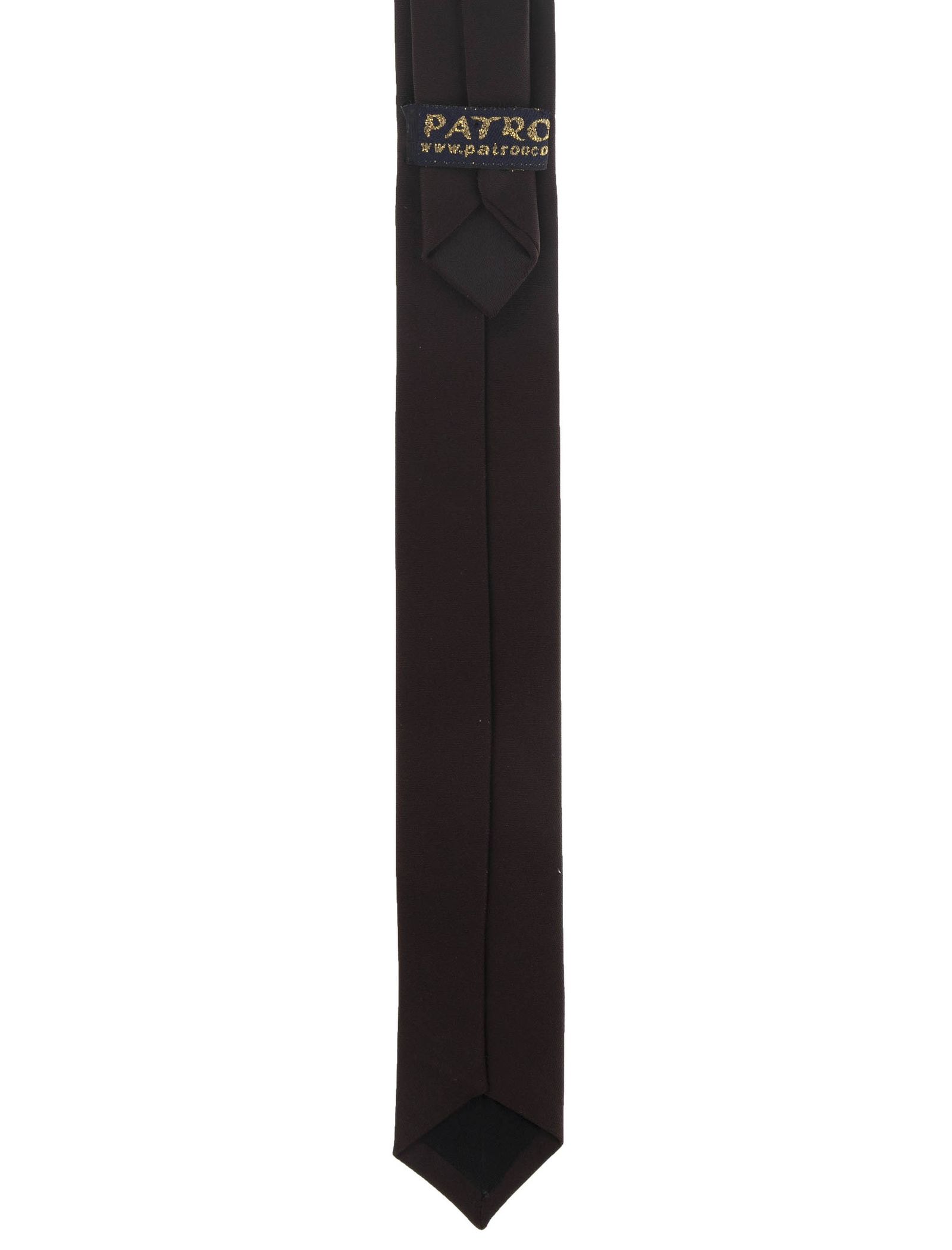 کراوات ساده مردانه واید - پاترون تک سایز - شکلاتي - 3