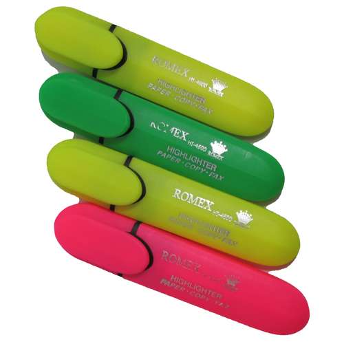 ماژیک هایلایتر رومکس مدل highlighter بسته 4 عددی