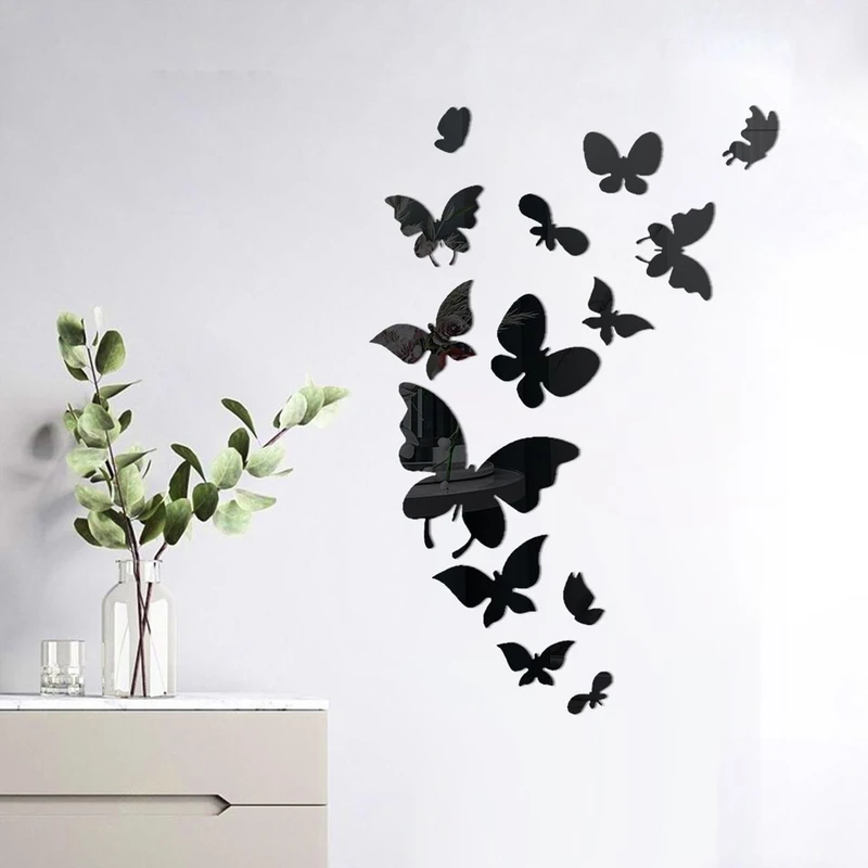 استیکر دکو رستا مدل پروانه کد C326 مجموعه چهارده عددی