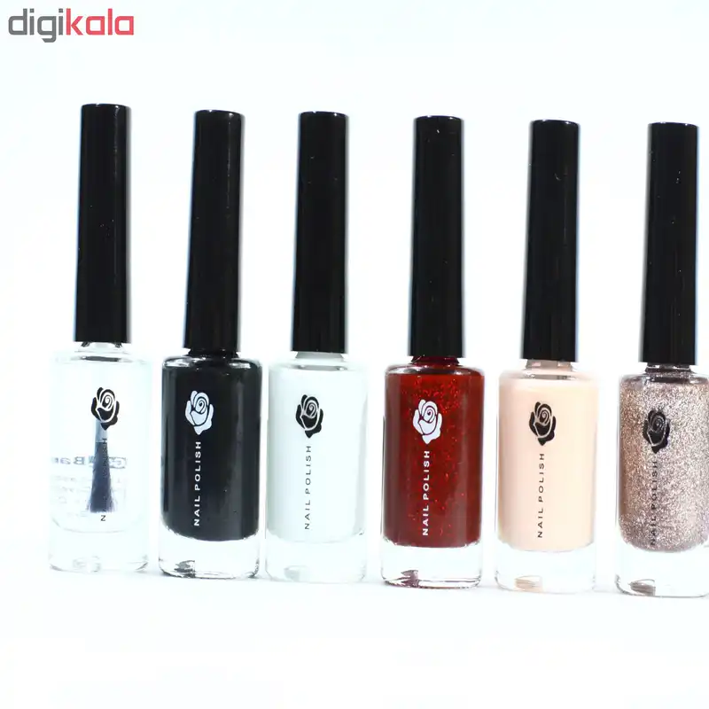 لاک ناخن گلباران مدل 02 مجموعه 6 عددی