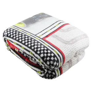 پتو یک نفره کاراجا هوم طرح Racing Kirmizi سایز 220×160 سانتی متر