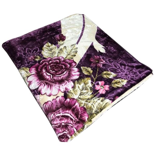 پتو دونفره طرح گل سایز 210x230 سانتی متر پتو دونفره طرح گل سایز 210x230 سانتی متر
