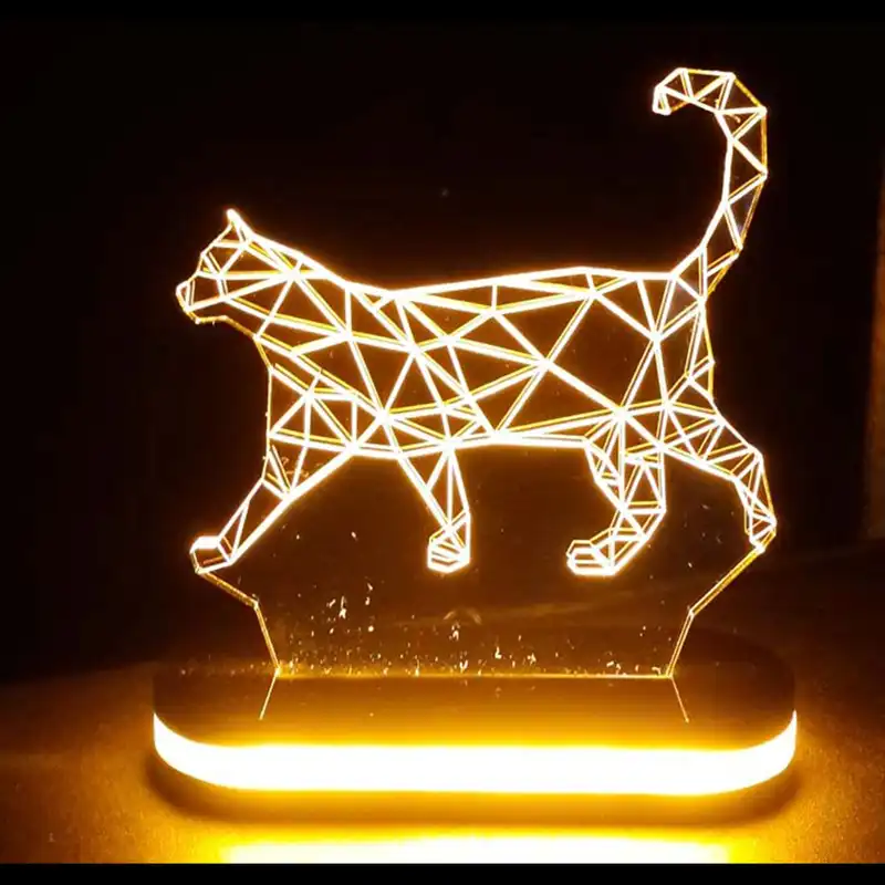 چراغ خواب طرح گربه کد 1017