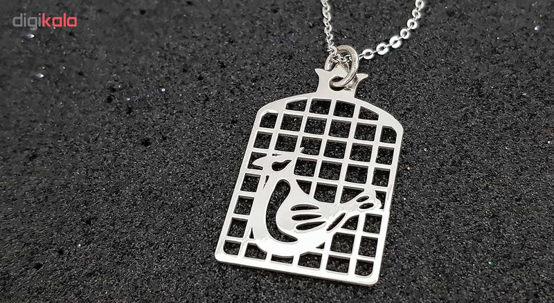 گردنبند نقره طرح مرغ آمین گردنبند نقره طرح مرغ آمین