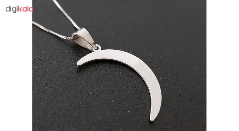 گردنبند نقره طرح ماه