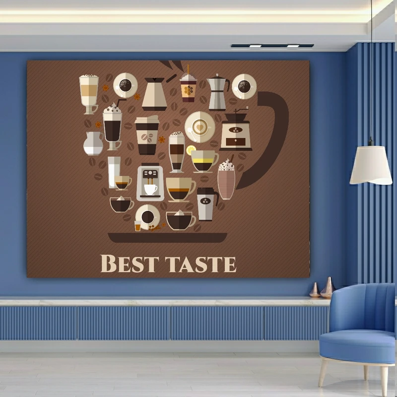 پوستر طرح مخمل کافی شاپ مدل کافی کد FP104831