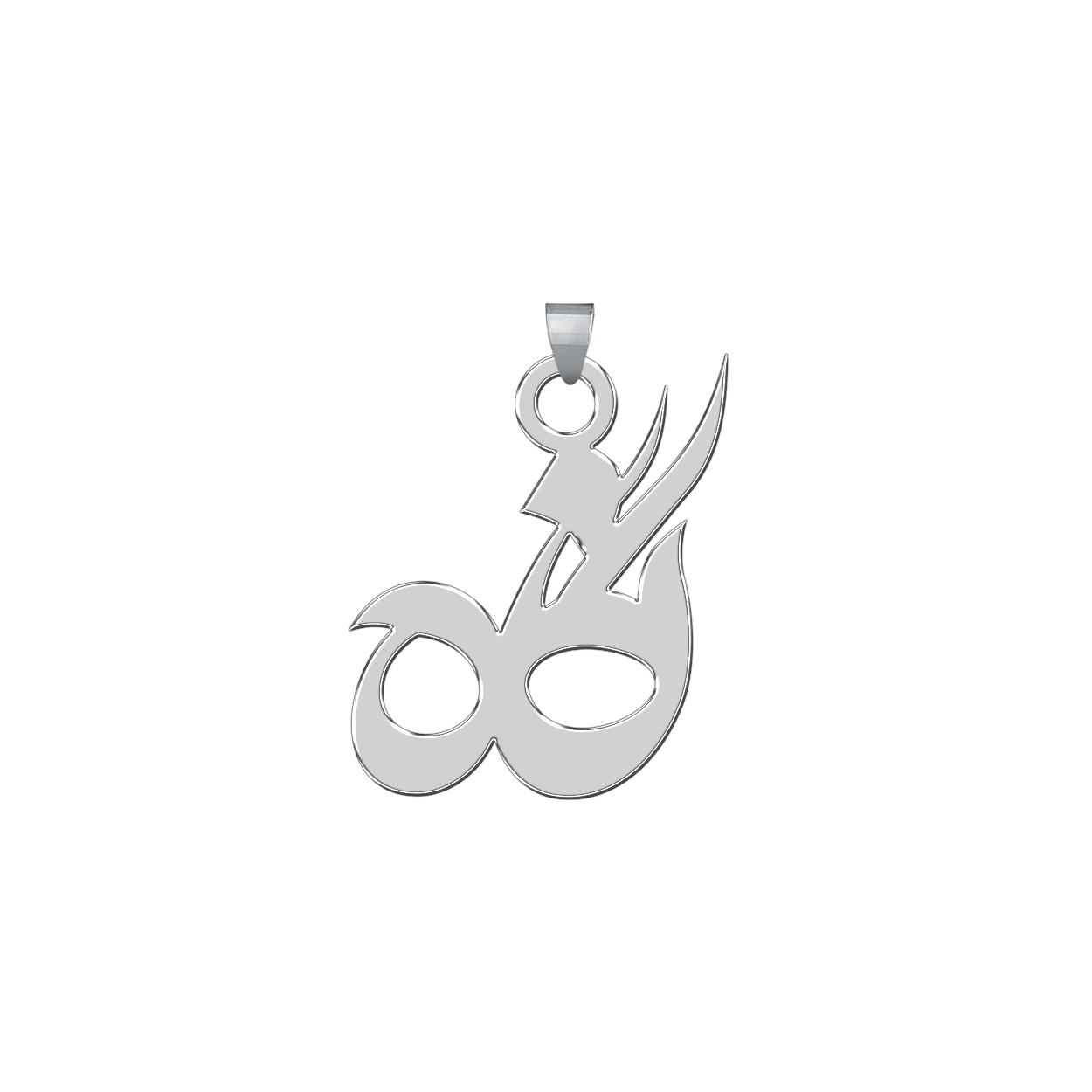 آویز گردنبند نقره ترمه 1طرح نگاه کد E277
