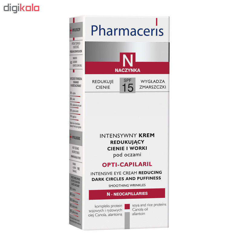 کرم دور چشم فارماسریز مدل OptiCapilaril حجم 15 میلی لیتر