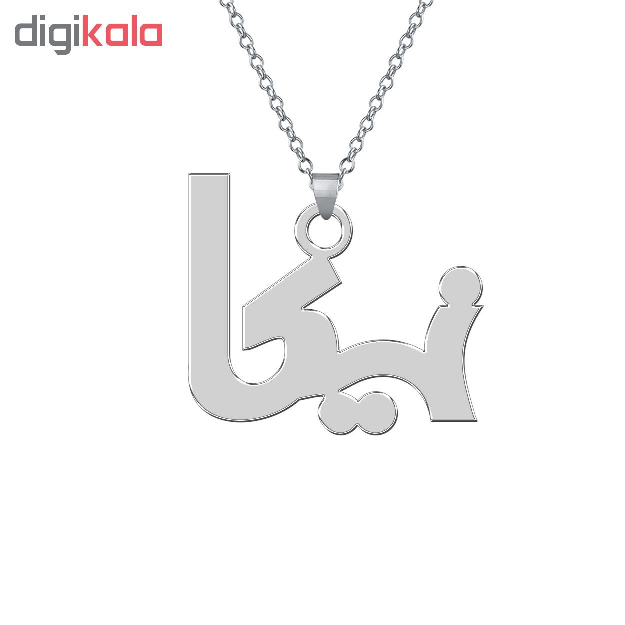 گردنبند نقره ترمه 1 طرح نیکا کد E248 -  - 2