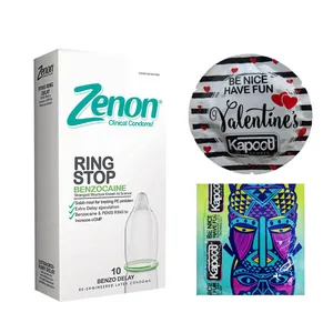 کاندوم زنون مدل RING STOP بسته 12 عددی به همراه کاندوم کاپوت مجموعه 2 عددی