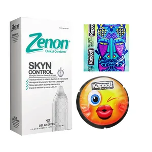 کاندوم زنون مدل SKIN CONTROL بسته 12 عددی به همراه کاندوم کاپوت مجموعه 2 عددی