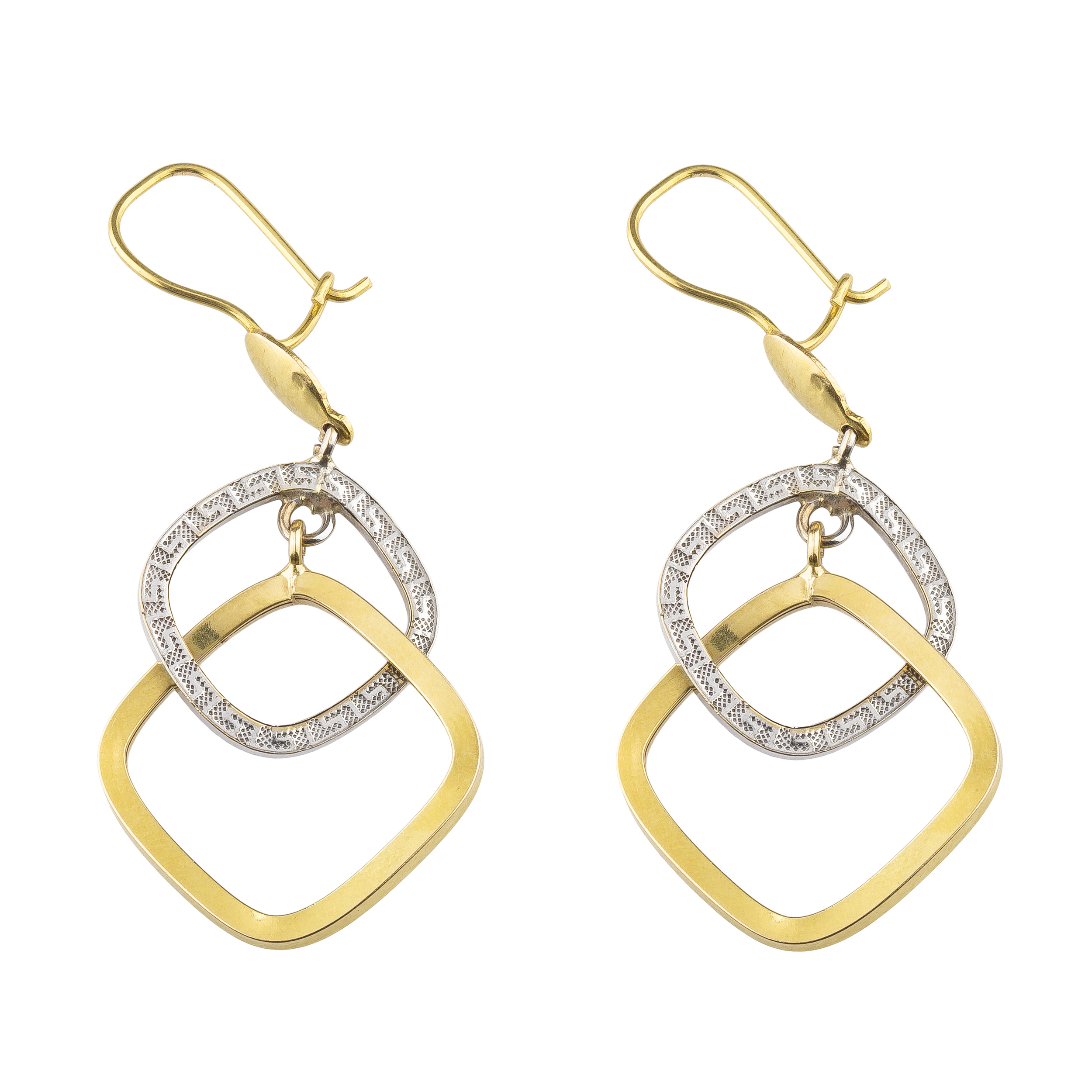 گوشواره طلا 18 عیار کد EA117