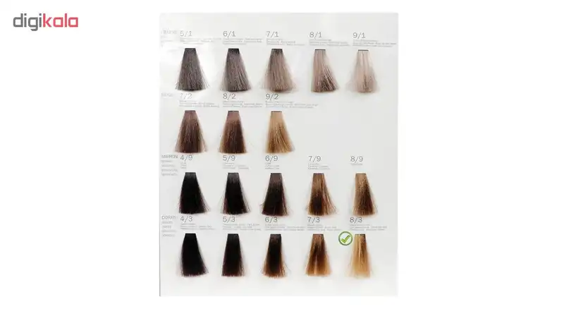 رنگ مو فشینلی سری Golden مدل بلوند طلايي روشن شماره 8.3