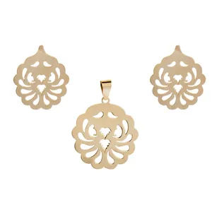 نیم ست طلا 18 عیار زرلوکس کد on-38