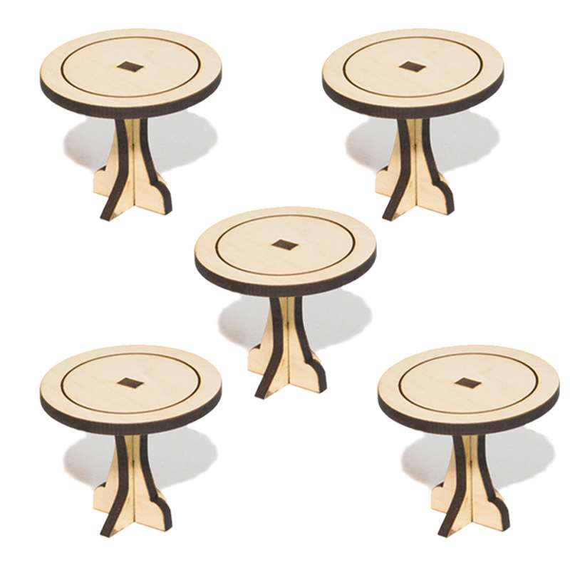 ماکت طرح میز گرد مدل S26 بسته 5 عددی