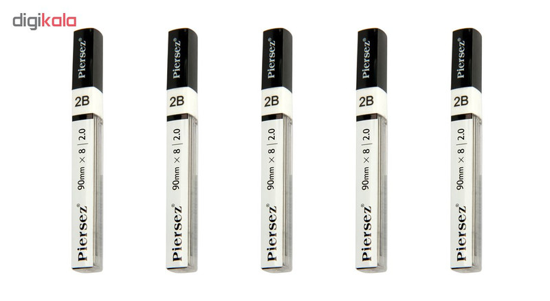 نوک مداد نوکی حرفه ای پییرسز کد PZB0132 قطر 2 میلی متر بسته 5 عددی