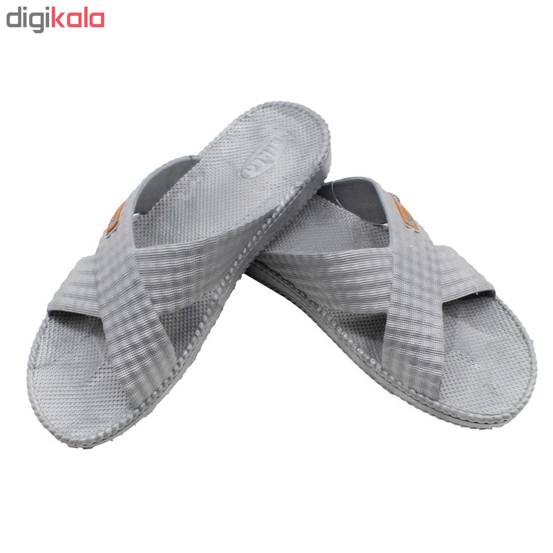 دمپایی مردانه نیکتا مدل K1-MPC104 رنگ طوسی