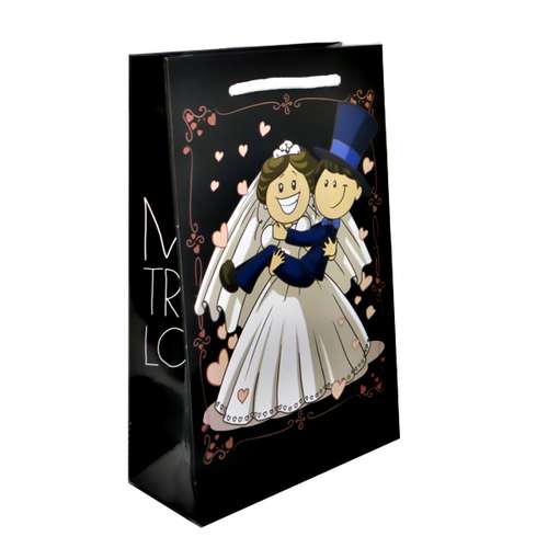 پاکت هدیه طرح عروس و داماد