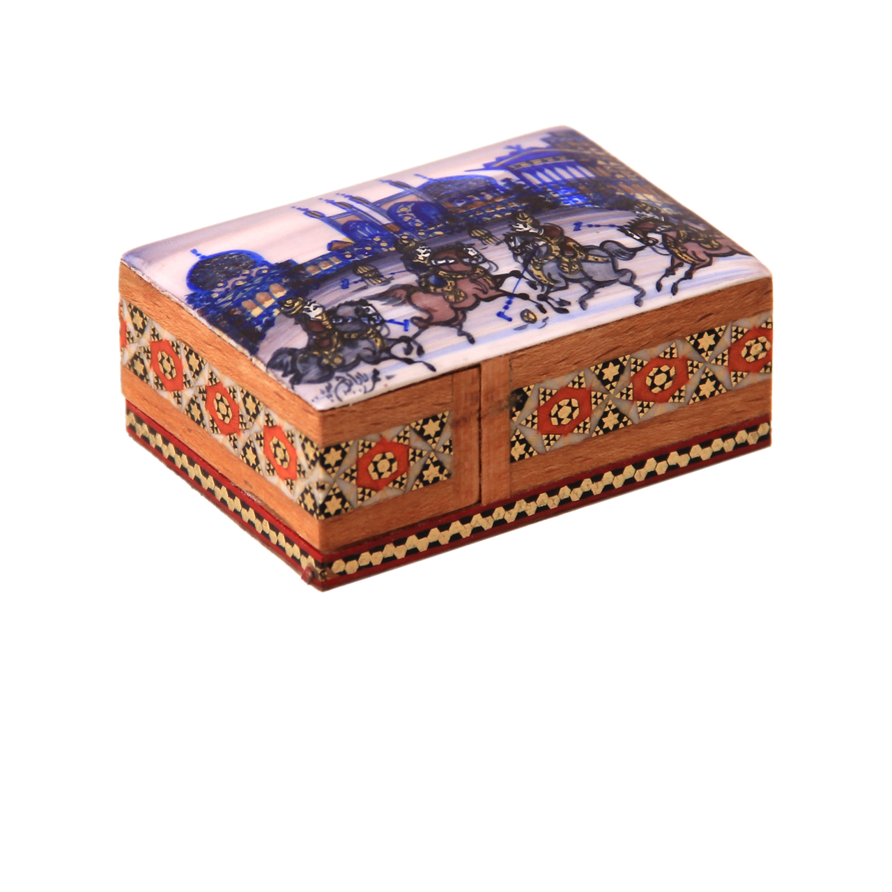 جعبه جواهرات خاتم کاری کد 1-70172  مدل کبریتی