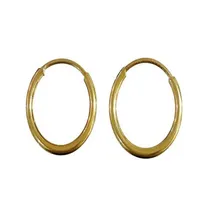گوشواره طلا 18 عیار گيرا گالرى مدل حلقه 