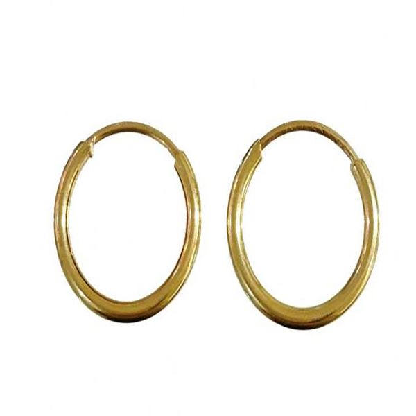 گوشواره طلا 18 عیار گیرا گالرى مدل حلقه 