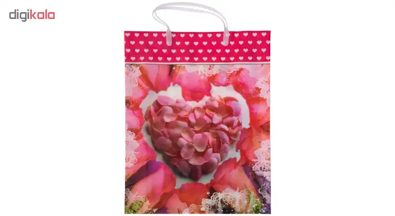 ساک هدیه طرح گل رز کد DOP-XY-001 مجموعه 3 عددی