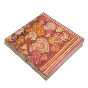 دستمال سفره کالرفول لایف مدل in love- LN0168 بسته 20 عددی