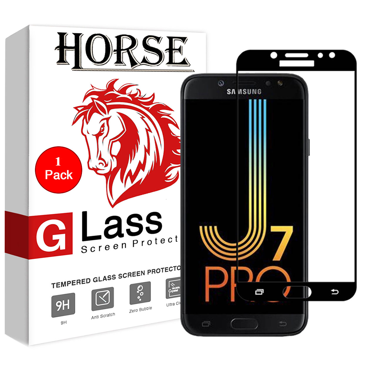 نقد و بررسی محافظ صفحه نمایش 5D هورس مدل FAG مناسب برای گوشی موبایل سامسونگ Galaxy J7 Pro توسط خریداران