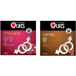 کاندوم اورز مدل Titan Beat بسته 3 عددی به همراه کاندوم اورز مدل Coffee بسته 3 عددی