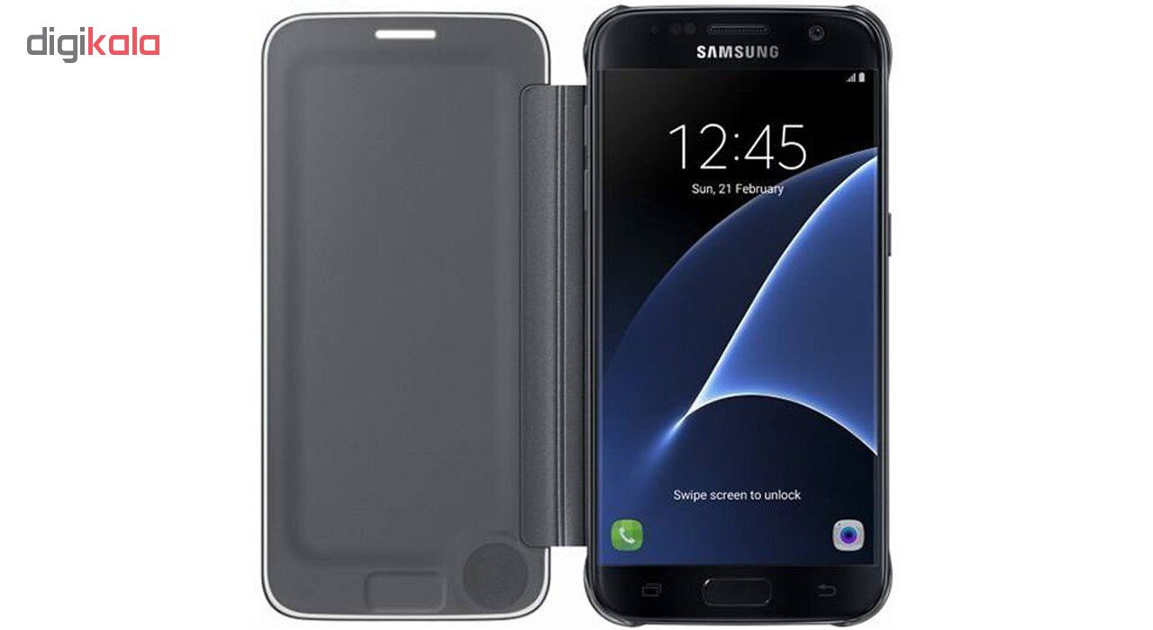 کیف کلاسوری مدل Clear view مناسب برای گوشی موبایل Galaxy S7