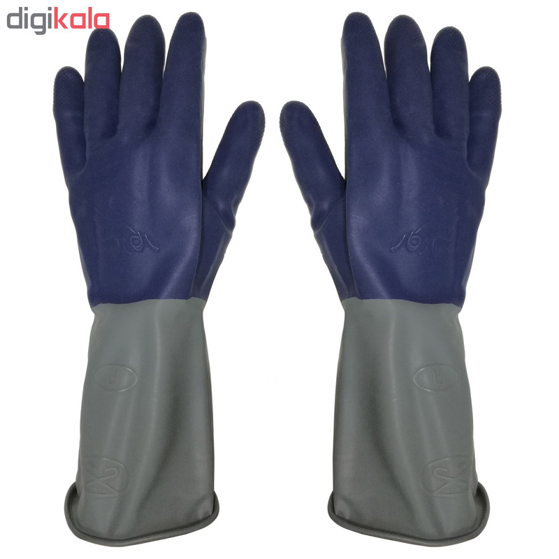دستکش لاستیکی استادکار سایز لارج