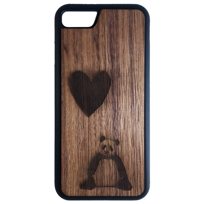 کاور طرح پاندا و قلب کد 6592 مناسب برای گوشی موبایل اپل iphone 7/8