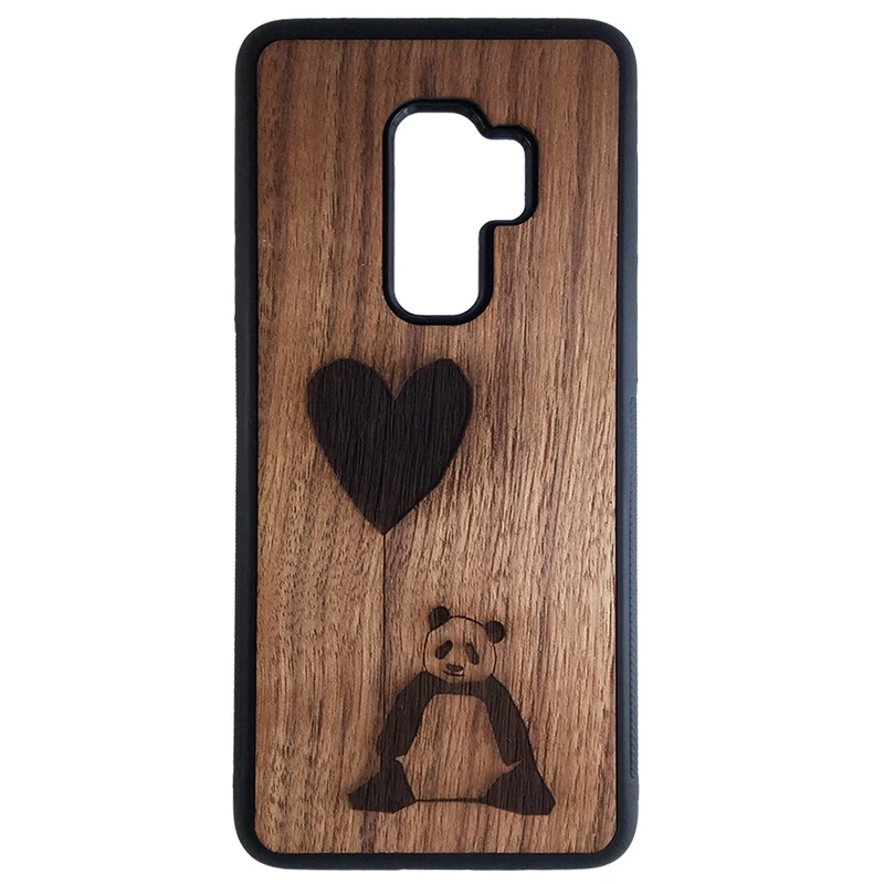 کاور طرح پاندا و قلب کد 6604 مناسب برای گوشی موبایل سامسونگ galaxy s9 plus