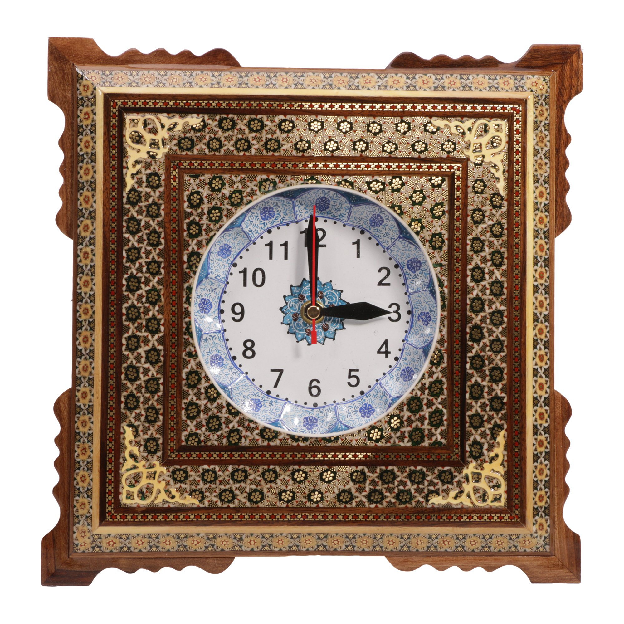 Inlay handicraft clock of Goharan gallery, 341 Model