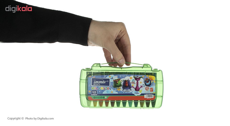 پاستل روغنی 12رنگ ایمر مدل JM 619-12