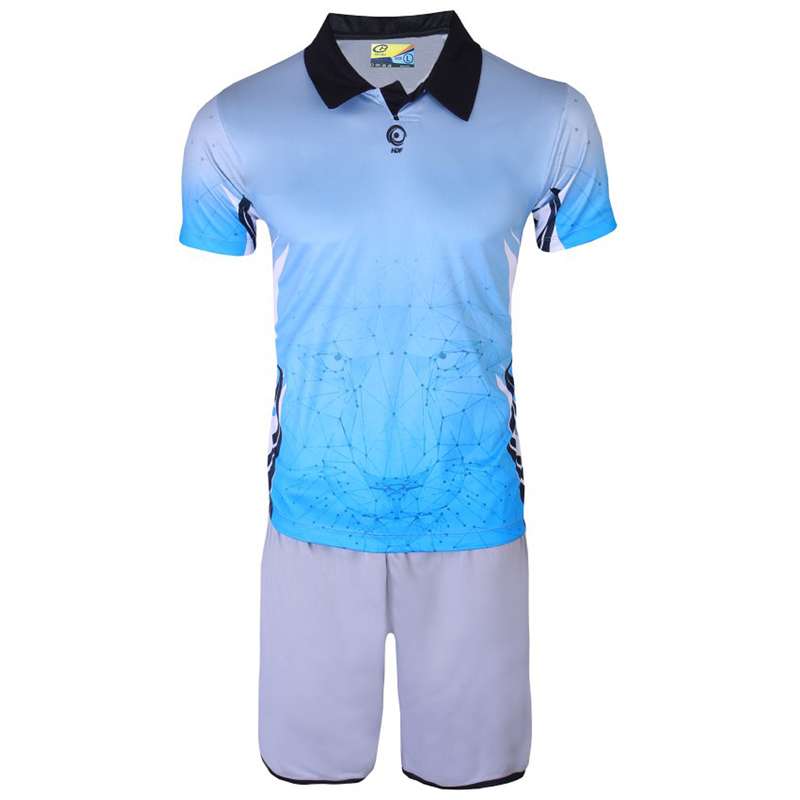 پیراهن و شورت ورزشی مردانه هدف اسپرت مدل لیون HDF05 رنگ آبی آسمانی