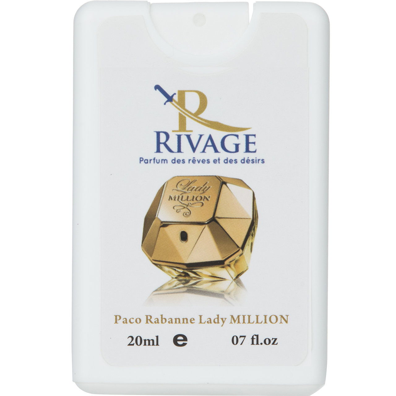 عطر جیبی ریواج مدل Lady million حجم 20 میلی لیتر