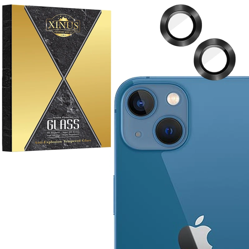 محافظ لنز دوربین فلزی  ژینوس مدل XRING مناسب برای گوشی موبایل اپل iPhone 13 / 13 mini