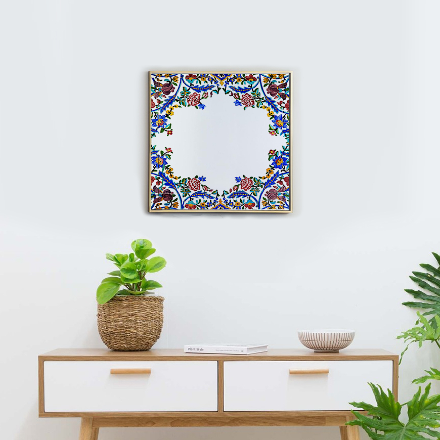 آینه دکوپیک کد DPM-17  سایز 40x40 سانتی متر