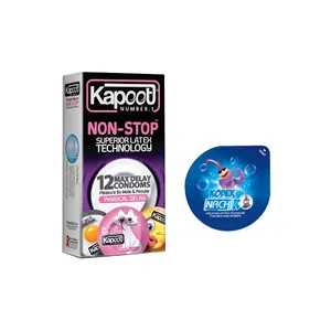 کاندوم کاپوت مدل NON STOP بسته 12 عددی به همراه کاندوم ناچ کدکس مدل بلیسر