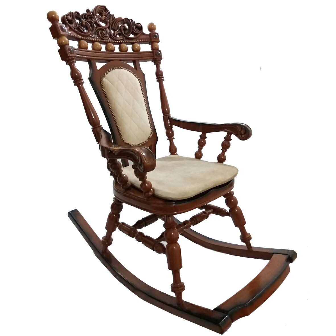 صندلی راحتی طرح راک مدل  Wood rocking king