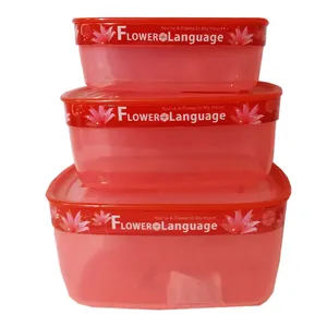ظرف نگهدارنده طرح گل مجموعه 3 عددی