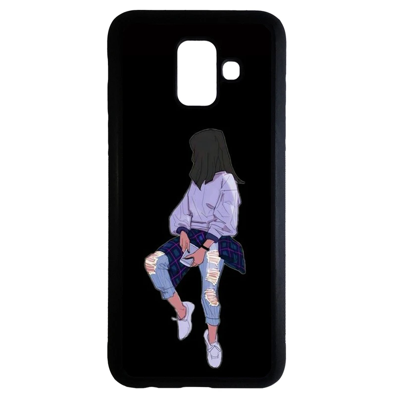 کاور طرح دخترانه کد 6640 مناسب برای گوشی موبایل سامسونگ galaxy a6 plus