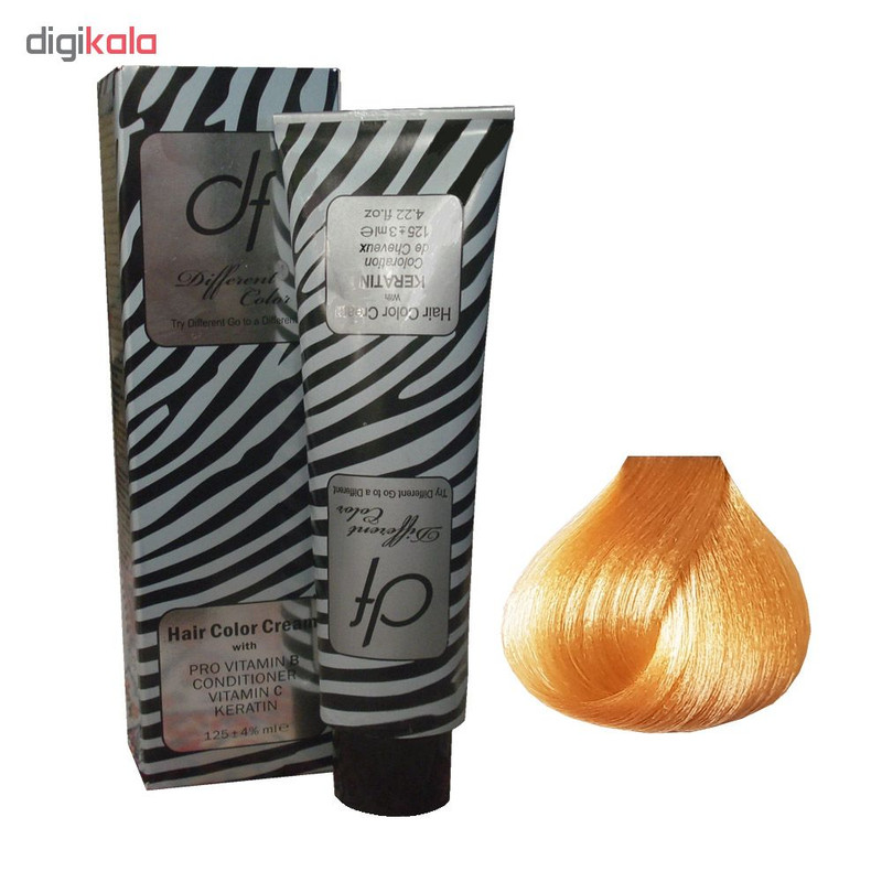 رنگ مو دیفرنت سری هایلایت مدل Keratin شماره F14 حجم 125 میلی لیتر رنگ گندمی