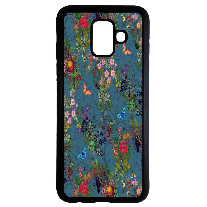 کاور طرح گلدار کد 6673 مناسب برای گوشی موبایل سامسونگ galaxy a8 2018