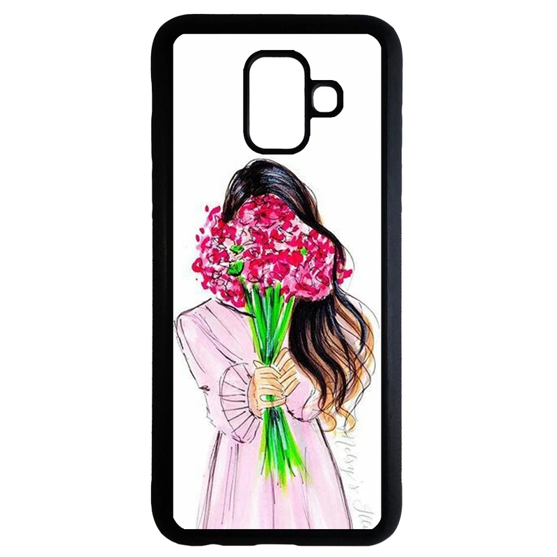 کاور طرح دخترانه کد 6683 مناسب برای گوشی موبایل سامسونگ galaxy a8 2018